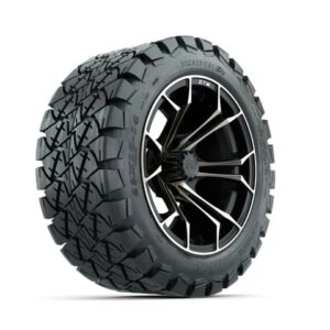 GTW Spyder Bronze/Matte Black 14 in Wheels with 22x10-14 GTW Timberwolf All-Terrain Tires – Full Set