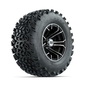 GTW Spyder Machined/Black 10 in Wheels with 20x10-10 Duro Desert All Terrain Tires – Full Set