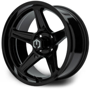 Gloss Black 01 MODZ® Drift Glossy Black 15" Golf Cart Wheel