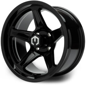 GlossBlack01 MODZ® Drift Glossy Black 14" Golf Cart Wheel