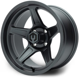 Gunmetal01 MODZ® Drift Gunmetal 15" Golf Cart Wheel