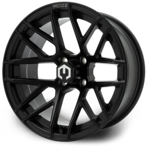 MatteBlack01 MODZ® Matrix Matte Black 15" Golf Cart Wheel