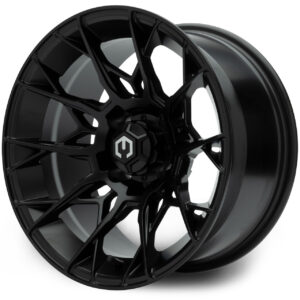 MatteBlack01 MODZ® Chaos Matte Black 14" Golf Cart Wheel