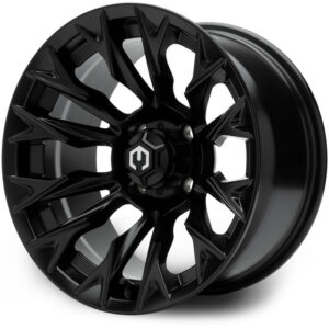 MatteBlack01 MODZ® Falcon Matte Black 14" Golf Cart Wheel