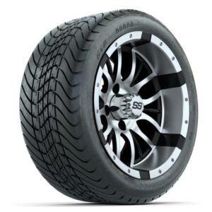 Set of (4) 14 in GTW Diesel Wheels with 225/30-14 Mamba Street Tires