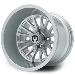 Silver01 MODZ® Assassin Glossy Silver 14" Golf Cart Wheel